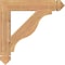 Ekena Millwork Funston Arts & Crafts Smooth Bracket, Western Red Cedar, 3 1/2"W x 22"D x 22"H BKT04X22X22FST03SWR - alternate 2